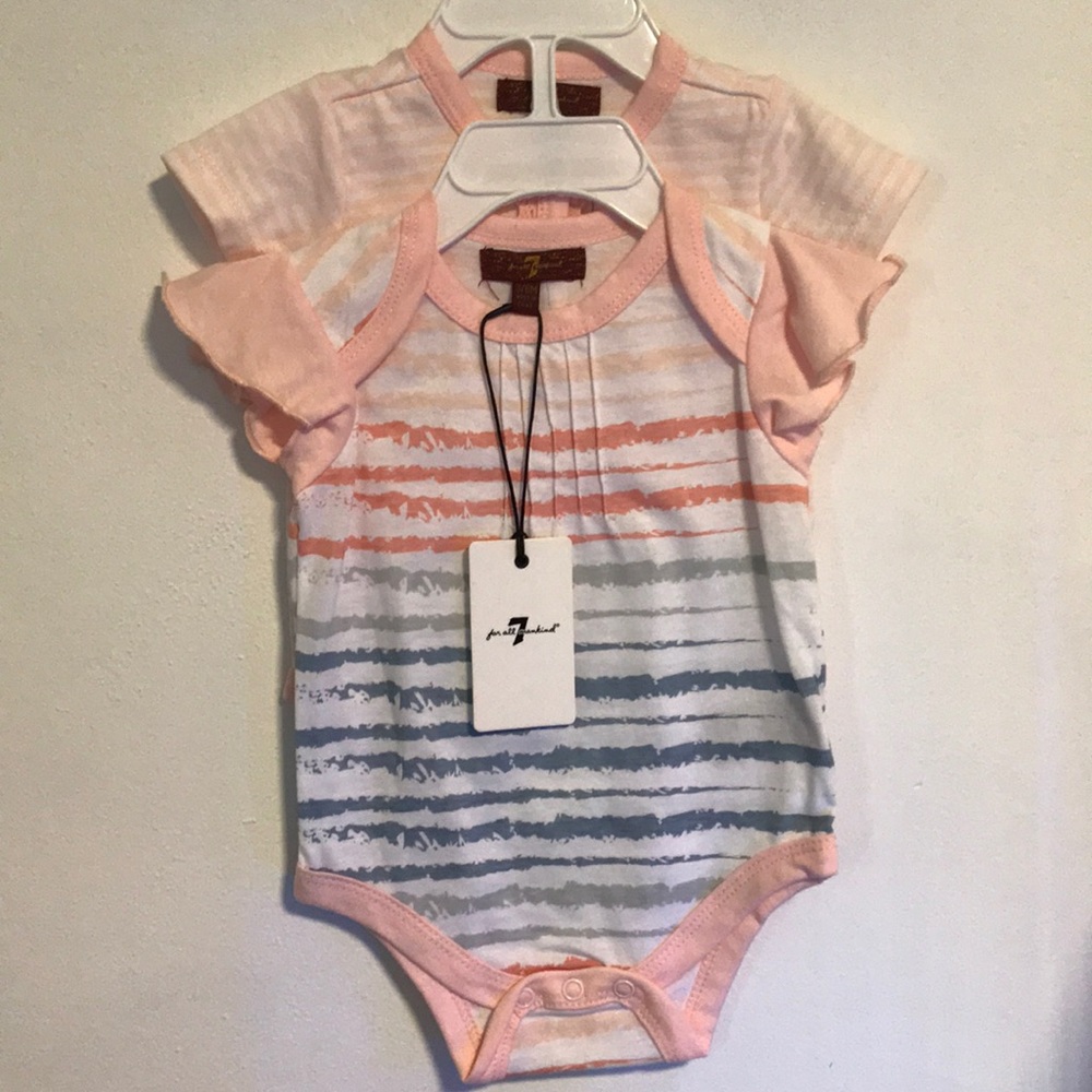 (SOLD)Brand New! 7 For All Mankind onesies